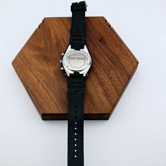 ETime Women's Double Halo Bling Watch Black Band Multifunction Bold Statement - Picture 5 of 6